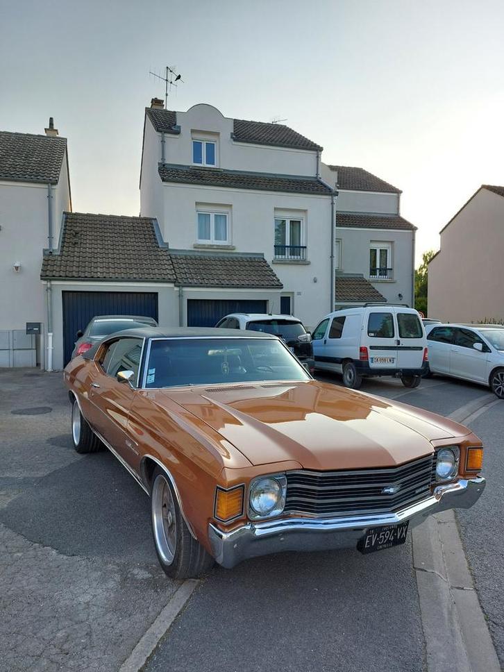 Chevrolet Chevelle uit 1972, Auto's, Oldtimers, Particulier, Chevrolet, Benzine, Automaat, Zwart, Zwart, Ophalen