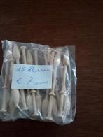 15 ivoor klossen voor 7€, Hobby en Vrije tijd, Kantklossen, Ophalen of Verzenden, Zo goed als nieuw, Klos(sen)