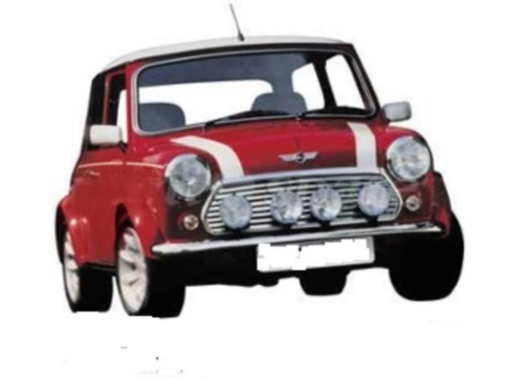 Bonnet stripes wit Classic Mini Cooper., Auto-onderdelen, Overige Auto-onderdelen, Mini, Oldtimer onderdelen, Rover, Austin, Nieuw