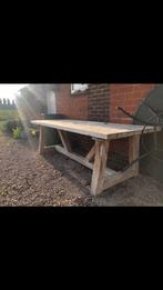 Tuintafel teak 2,5x1,0m, Ophalen, Gebruikt, Rechthoekig, Teakhout
