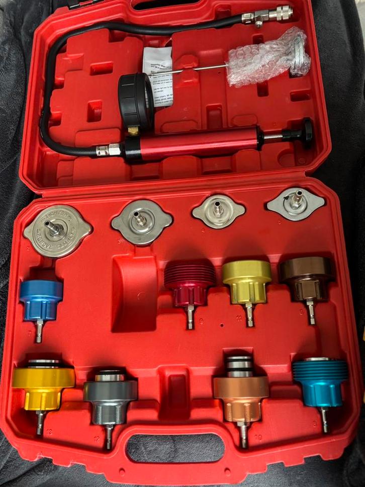 Koelsysteemtest-set 17-delig, Auto diversen, Autogereedschap, Zo goed als nieuw, Ophalen