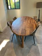 Xooon ovale tafel (met 6 stoelen), Huis en Inrichting, Tafels | Eettafels, Ophalen, Zo goed als nieuw