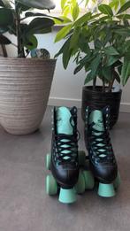 SFR rolschaatsen zwart/mint - Maat 37, Overige merken, Ophalen of Verzenden, Zo goed als nieuw, Inline skates 4 wielen