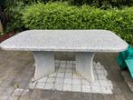 Granieten tafel met onderstel blauwesteen 180 op 100 centime, Jardin & Terrasse, Tables de jardin, Comme neuf, Enlèvement