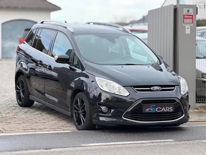 Ford Grand C-max 1.0i ** 7 Plaatsen ** Export **, Auto's, Ford, Bedrijf, Te koop, Grand C-Max, Benzine, Euro 5, Zwart, Ophalen