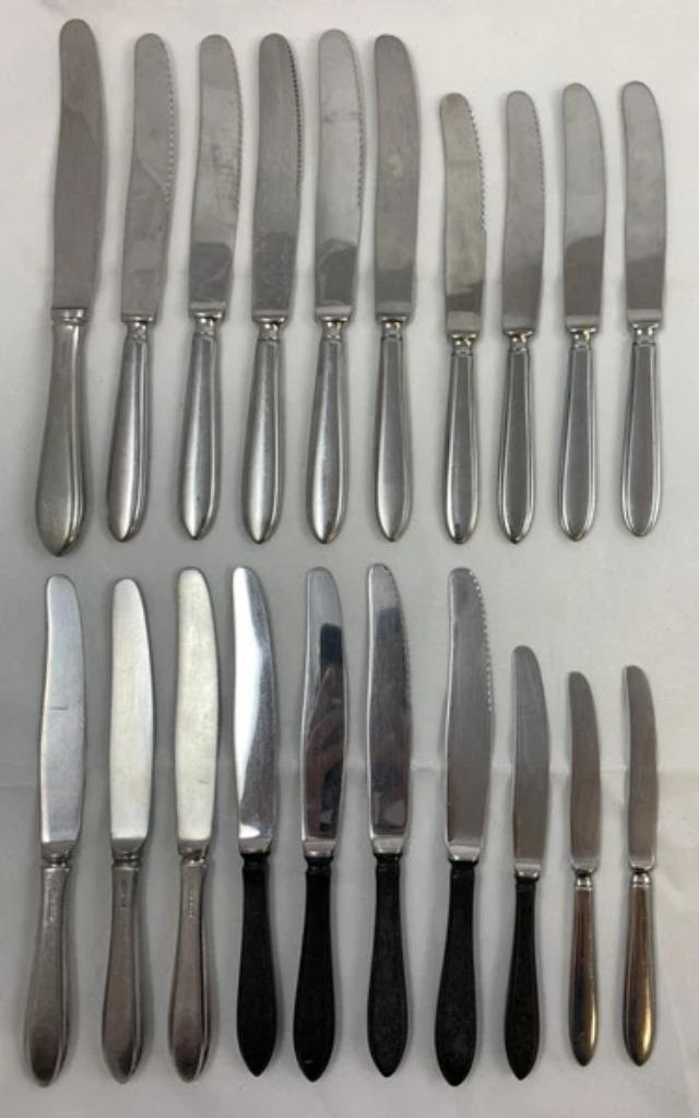 Gero Zilmeta 718 bestek puntfilet 20 stuks messen set partij, Huis en Inrichting, Keuken | Bestek, Zo goed als nieuw, Verzenden