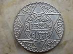 Marokko 2½ dirham 1902 - 1/4 Rial 1320 Y#20.2 Zilver, Zilver, Ophalen of Verzenden, Losse munt, Overige landen