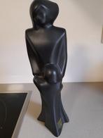 Zwart beeld moeder met kind., Antiek en Kunst, Ophalen of Verzenden