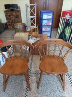 2 chaises de bar style colonial, Colonial, Twee, Gebruikt, Hout