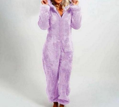 Onesie Wanzie Huispak Jumpsuit Fleece pyama pyjama maat S-M, Kleding | Dames, Homewear, Nieuw, Maat 38/40 (M), Paars, Ophalen of Verzenden