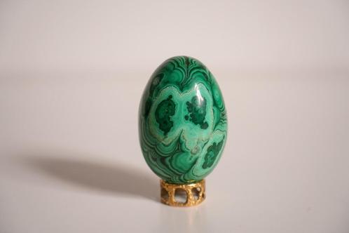 Malachiet ei met houder, Antiek en Kunst, Antiek | Bestek, Ophalen