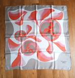 Grand foulard Baccara en soie, peint à la main - vintage, Ophalen of Verzenden, Gedragen