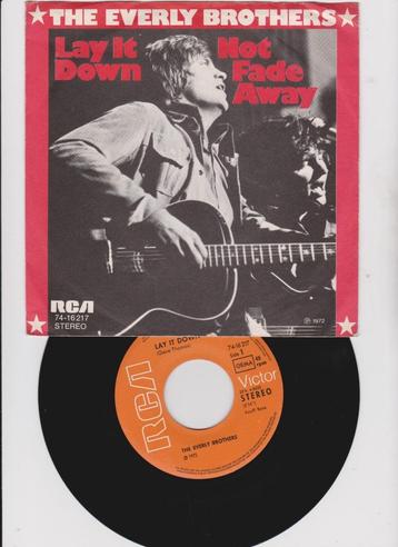 The Everly Brothers – Lay It Down / Not Fade Away   1972
