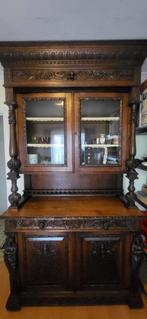 Antieke meubelen, 2 kasten, tafel, 6 stoelen, Antiek en Kunst, Ophalen