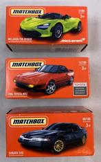 Matchbox set van 3x auto McLaren 720 Toyota MR2 Subaru SVX, Verzenden, Zo goed als nieuw, Auto