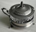 SUCRIER/CONFITURIER  ANCIEN EN ÉTAIN ET CRISTAL, Enlèvement