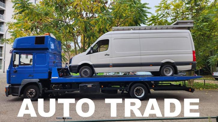 MAN 1 Hydraulische Winch | Standkachel | Depanneur, Auto's, Vrachtwagens, Bedrijf, Te koop, ABS, Boordcomputer, Elektrische stoelverstelling