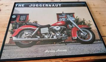 Prachtige kader met poster Harley Davidson beschikbaar voor biedingen