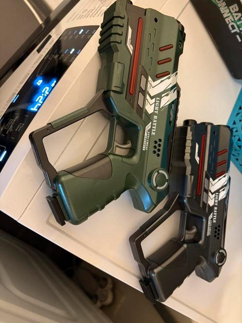 6 laserguns met 6 harnassen, Kinderen en Baby's, Speelgoed | Buiten | Actiespeelgoed, Gebruikt, Ophalen