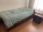 Mahonie 1-persoon slaapkamer, Huis en Inrichting, Slaapkamer | Bedden, 90 cm, Gebruikt, Eenpersoons, Bruin