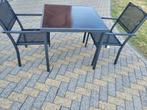 Tuintafel met twee stoelen, Tuin en Terras, Ophalen, Nieuw, Vierkant, Aluminium