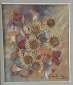 RENEE KEULLER / FLORAAL THEMA / COLLAGE / 60x55cm / KADER, Enlèvement ou Envoi