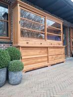 Teak buffetkast/vitrinekast 055/25 GRATIS LEVERING, Huis en Inrichting, Kasten | Buffetkasten, Ophalen of Verzenden, Zo goed als nieuw