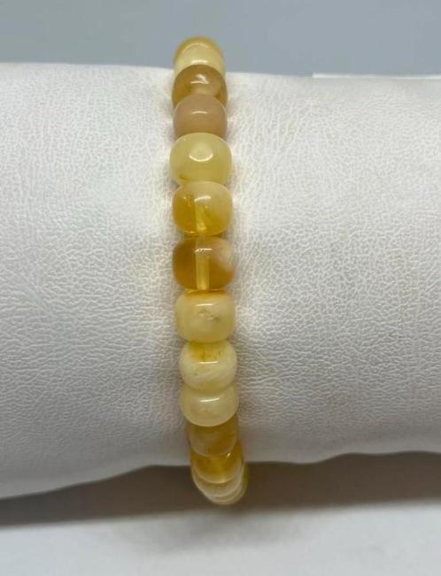 Unieke Antieke Baltische Amber Armband, Handtassen en Accessoires, Armbanden, Nieuw, Zilver, Overige kleuren, Met edelsteen, Ophalen of Verzenden