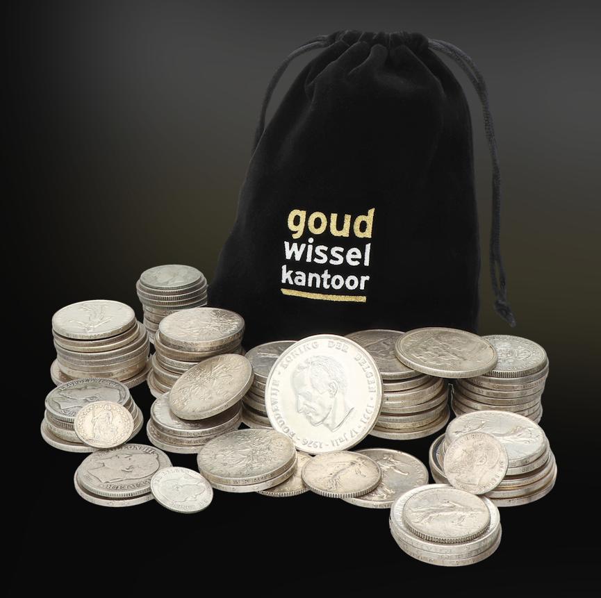 Zilveren Munten - 1 kg netto zilver, Postzegels en Munten, Munten | België, Setje, Zilver, Zilver, Ophalen