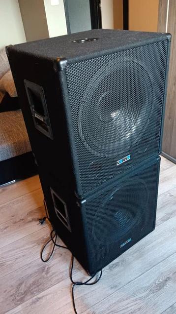 2 disco subwoofers, Enlèvement, Comme neuf