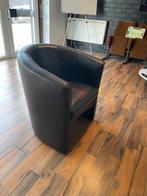 Kleine zetel / Fauteuil - zwart, Huis en Inrichting, Fauteuils, Ophalen, Gebruikt