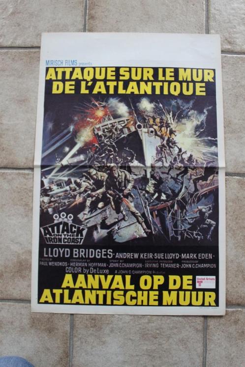 filmaffiche Attack On The Iron Coast 1968 filmposter, Collections, Posters & Affiches, Comme neuf, Cinéma et TV, A1 jusqu'à A3