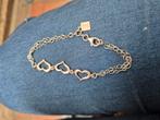 Twice as Nice zilveren hartjes armband en zilveren oorbellen, Ophalen of Verzenden, Zo goed als nieuw