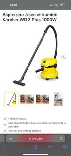 Aspirateur karcher wd2 plus, Moins de 1 200 watts, Comme neuf, Sac à poussière, Enlèvement ou Envoi