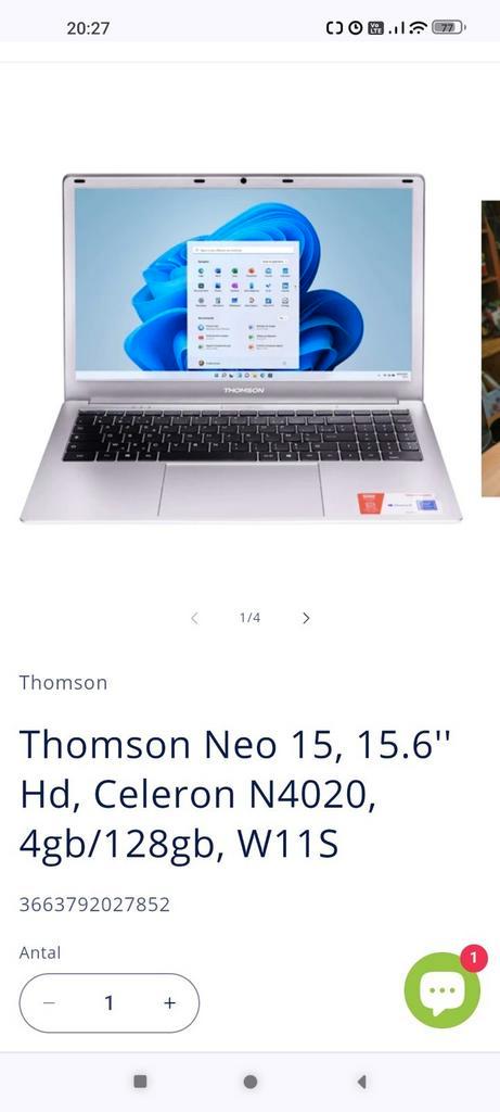 Thomson NEO 15 N15C4SL128 notebook N3350 Ordinateur portable 39,6
