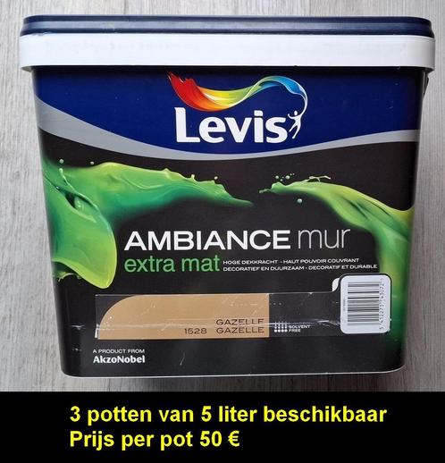 Levis Ambiance Mur – Gazelle 1528 Extra Mat, Doe-het-zelf en Bouw, Verf, Beits en Lak, Nieuw, Verf, Ophalen