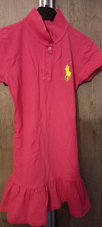 roze fuchsia polo jurk ralph lauren maat 128 beschikbaar voor biedingen