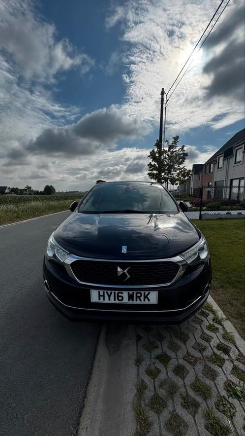 DS4 2016 Automat UK auto - Defecte, Auto's, DS, Bedrijf, DS 4, Diesel, Euro 6, Berline, 4 deurs, Automaat, Zwart, Leder en Alcantara
