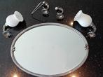 Complete retro set spiegel met lampen en hangers, Ophalen, Huis en Inrichting