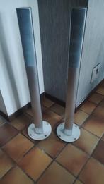 2 vintage luisprekers 1 m hoog 20 WATT RMS, Enlèvement ou Envoi, Utilisé, Ensemble Surround sans Subwoofer