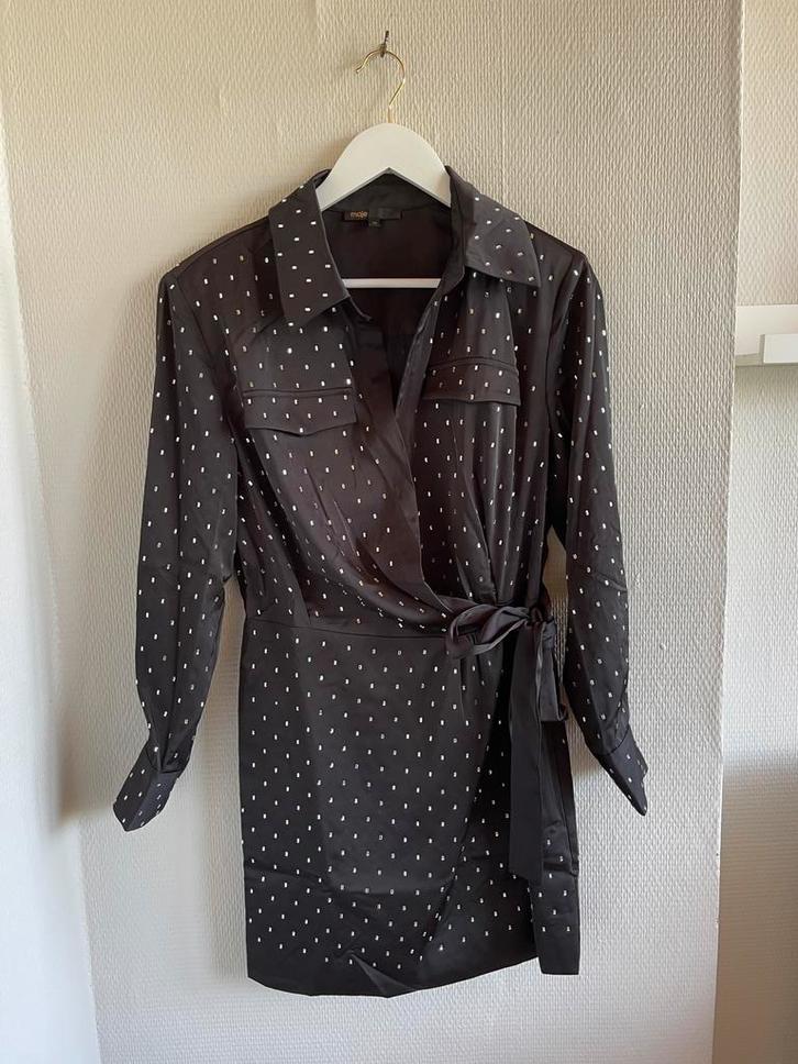 Kleedje Maje • 38, Kleding | Dames, Jurken, Zo goed als nieuw, Maat 38/40 (M), Zwart, Ophalen of Verzenden