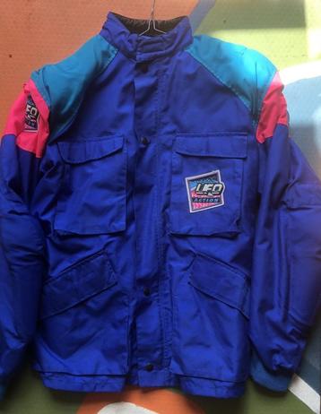 Veste vintage de course UFO bleue style Formule 1, taille XL, Enlèvement ou Envoi, Taille 56/58 (XL), Ufo, Autres types
