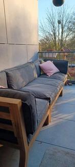 Lounge zetel  2,5j oud in heel goede staat., Ophalen, Zo goed als nieuw, Teakhout