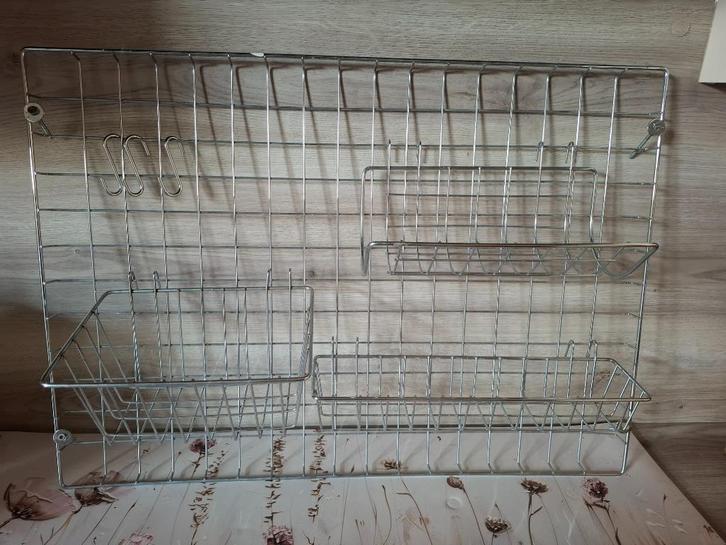 Metalen keukenrekje voor aan muur, Huis en Inrichting, Keuken | Keukenbenodigdheden, Zo goed als nieuw, Ophalen