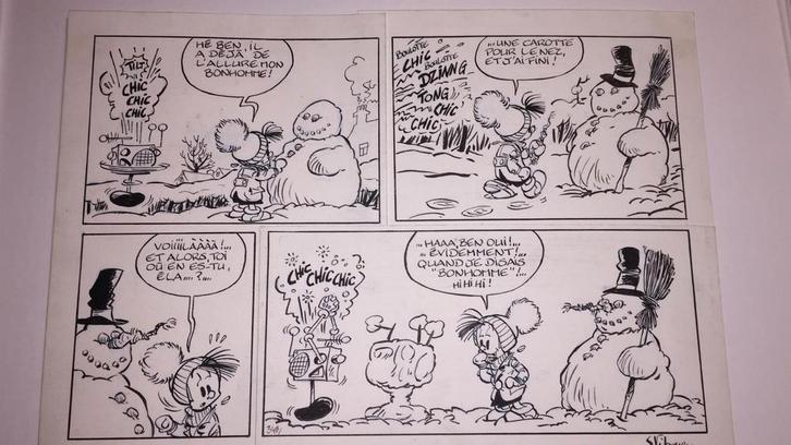 Noël et l'Elaoin. Franquin-Stibane., Verzamelen, Stripfiguren, Gebruikt, Ophalen of Verzenden