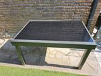 Verlengbare tuintafel in aluminium met 4 stoelen, Tuin en Terras, Ophalen, Gebruikt, Aluminium
