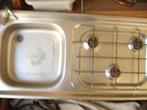 évier combiné avec robinet + cuisinière à gaz avec 3 vasques, Caravanes & Camping, Enlèvement, Utilisé