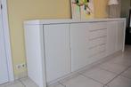 Witte eetkamer: tafel, stoelen, dressoir, Huis en Inrichting, Ophalen, Gebruikt, Modern
