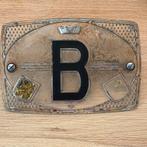 Oude B-plaat, auto, landenbord, oldtimer - zeldzaam, Ophalen of Verzenden
