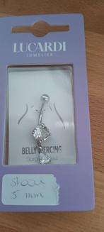 Piercing staal 5mm, Bijoux, Sacs & Beauté, Piercings, Neuf, Piercing nombril, Acier, Enlèvement